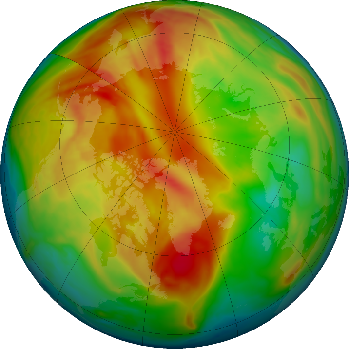 Arctic ozone map for 19 February 2017